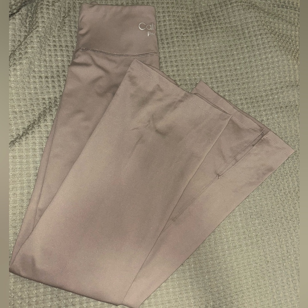 Calvin Klein Beige Flare Leggings